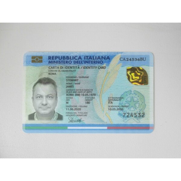 Registered Italy ID Card