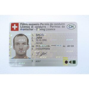 Registered Switzerland Driving License