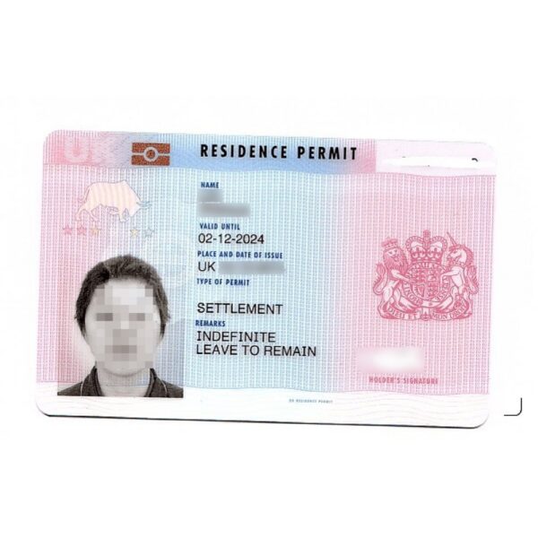 UK Permanent Resident Permit